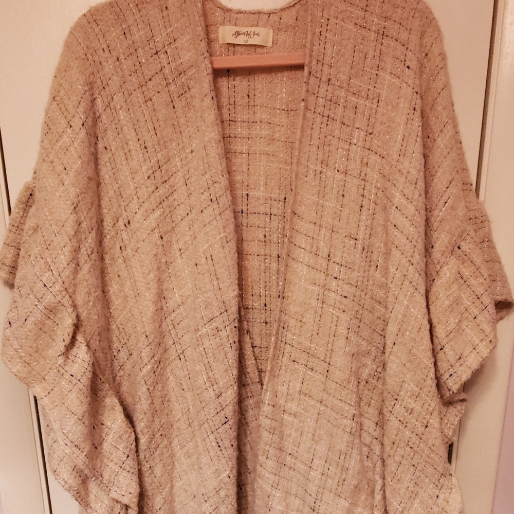A'Beautiful Soul Tan and multicolor detailed Cardigan